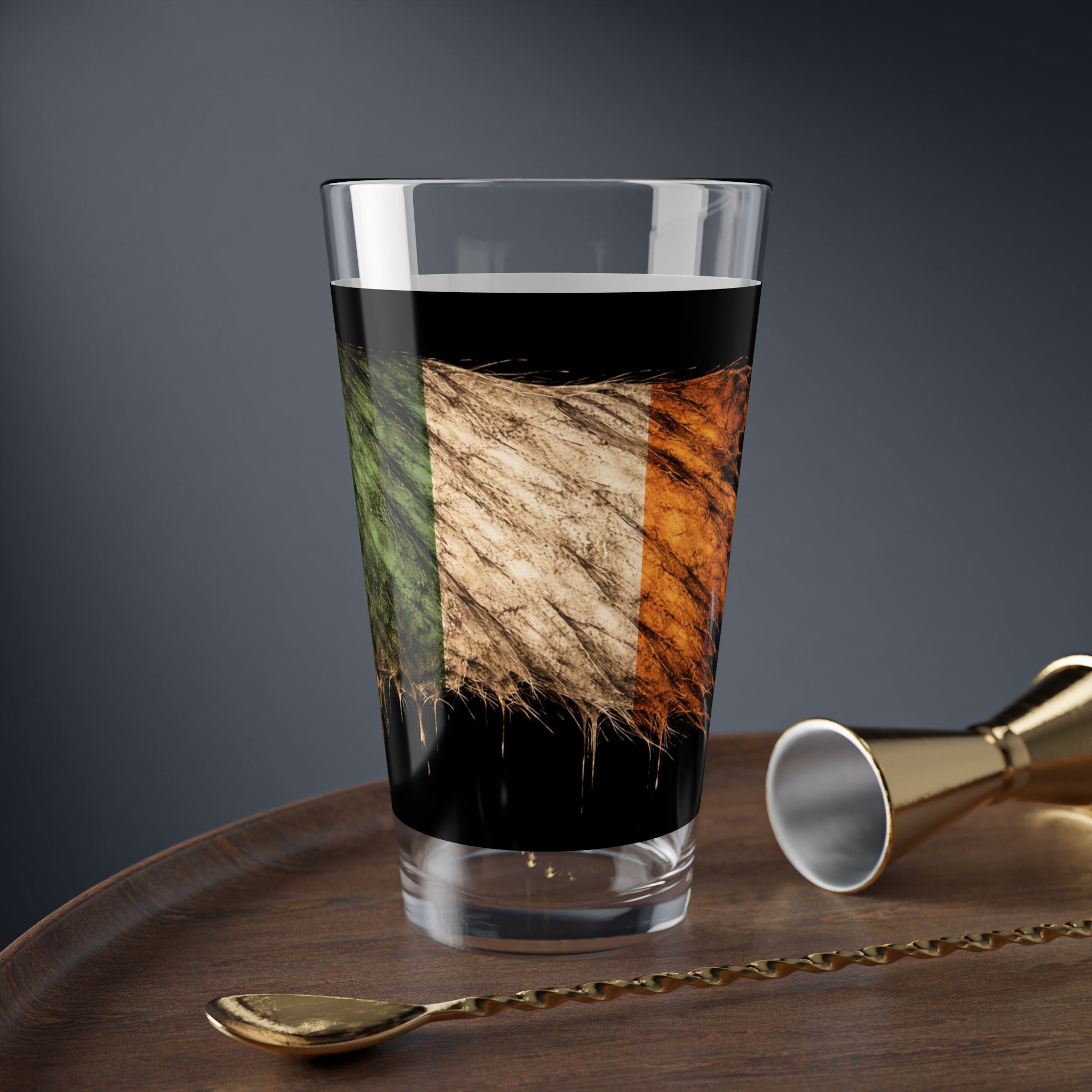 z-Irish Flag Pint Glass, 16oz Collection