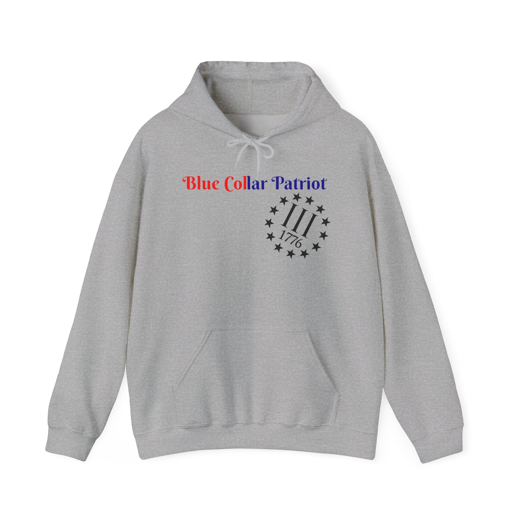 Blue Collar patriot hoodie