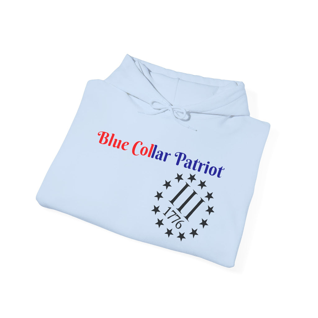 Blue Collar patriot hoodie