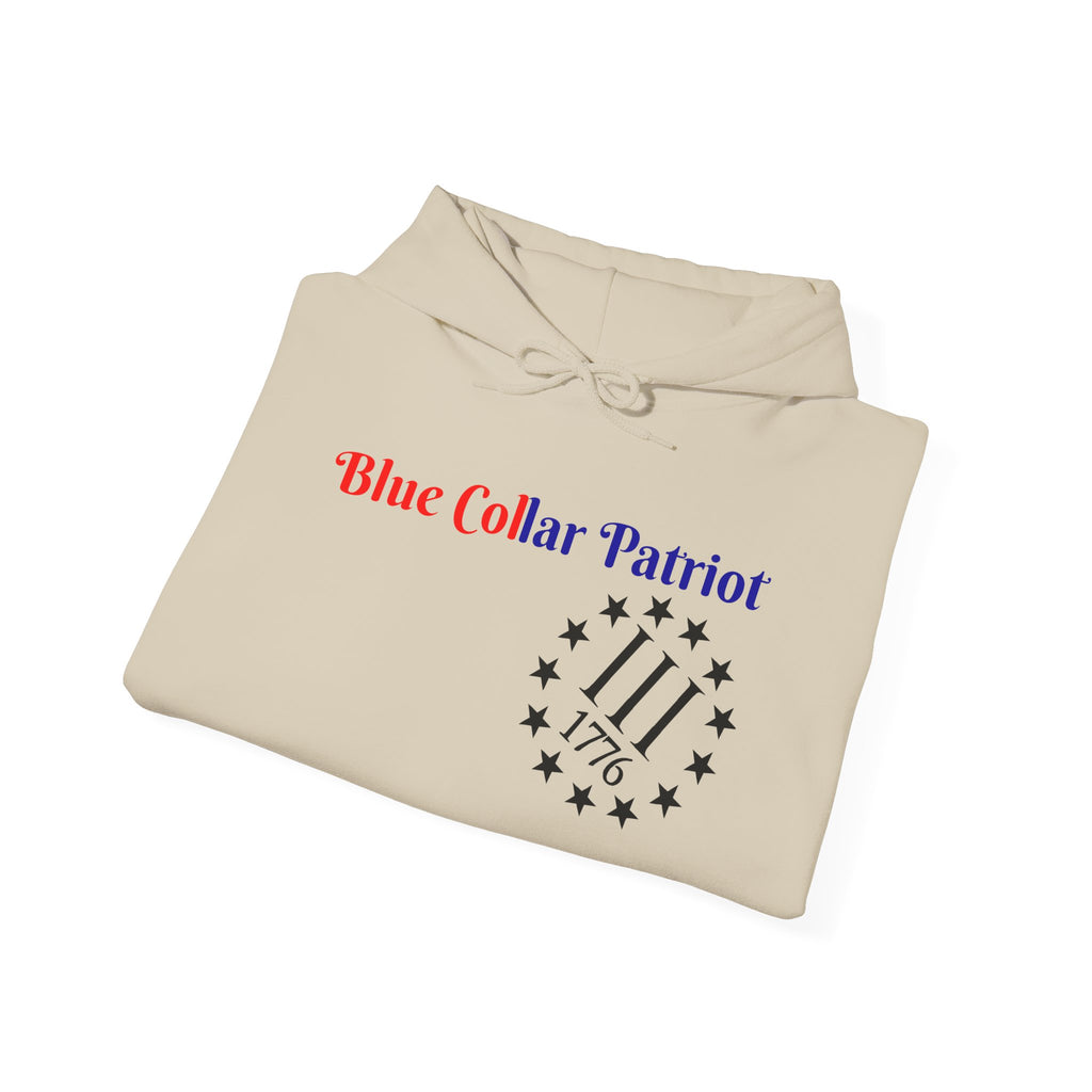 Blue Collar patriot hoodie