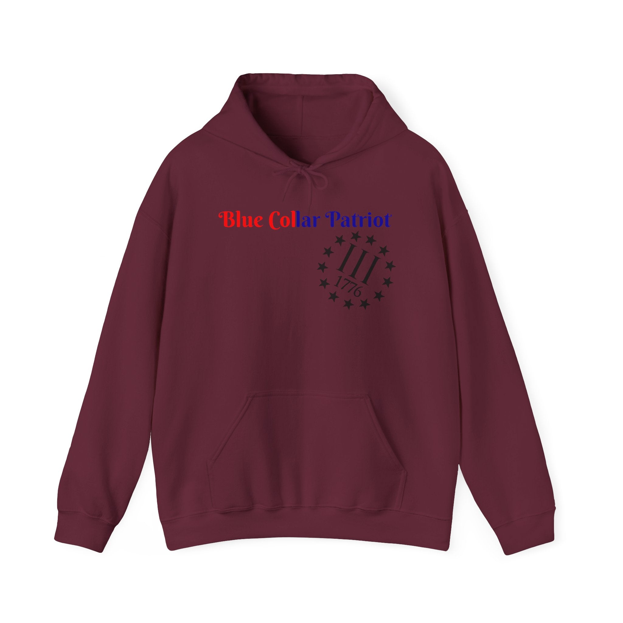 Blue Collar patriot hoodie
