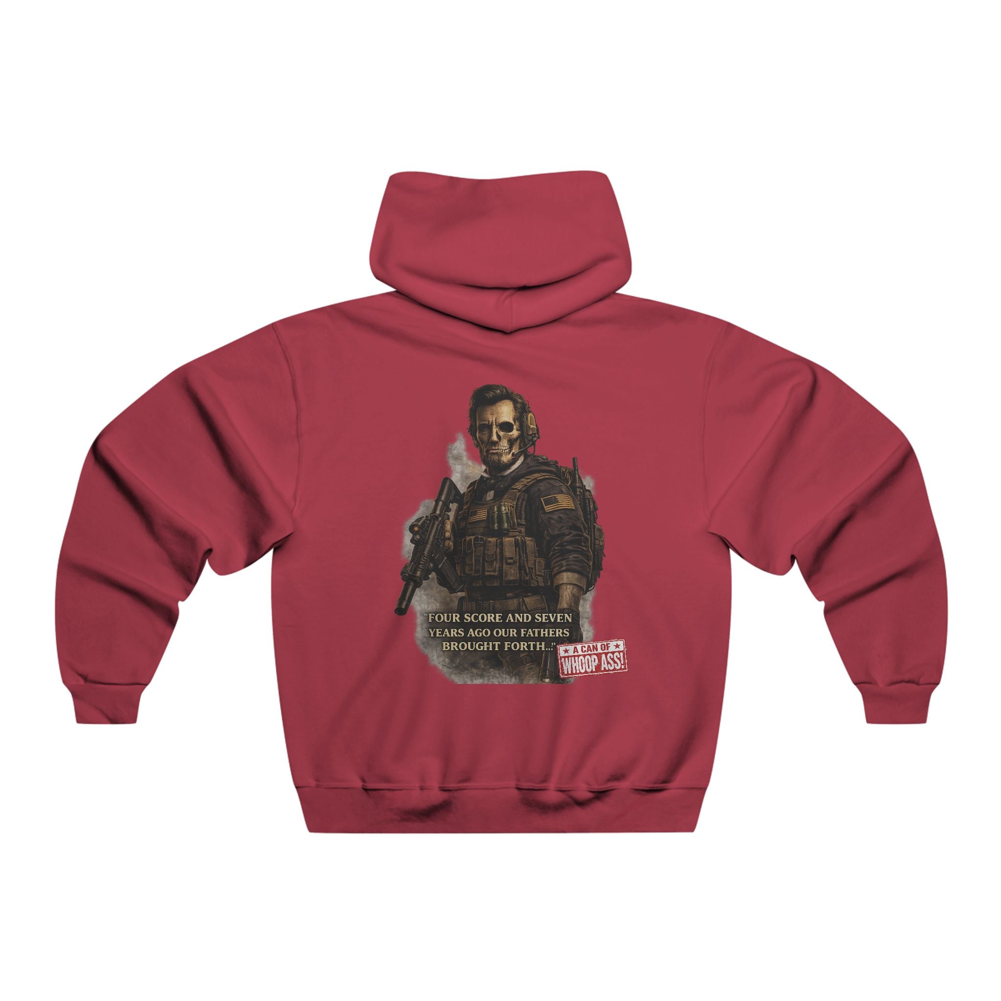 Honest Abe's Can of whoop Ass Hoodie