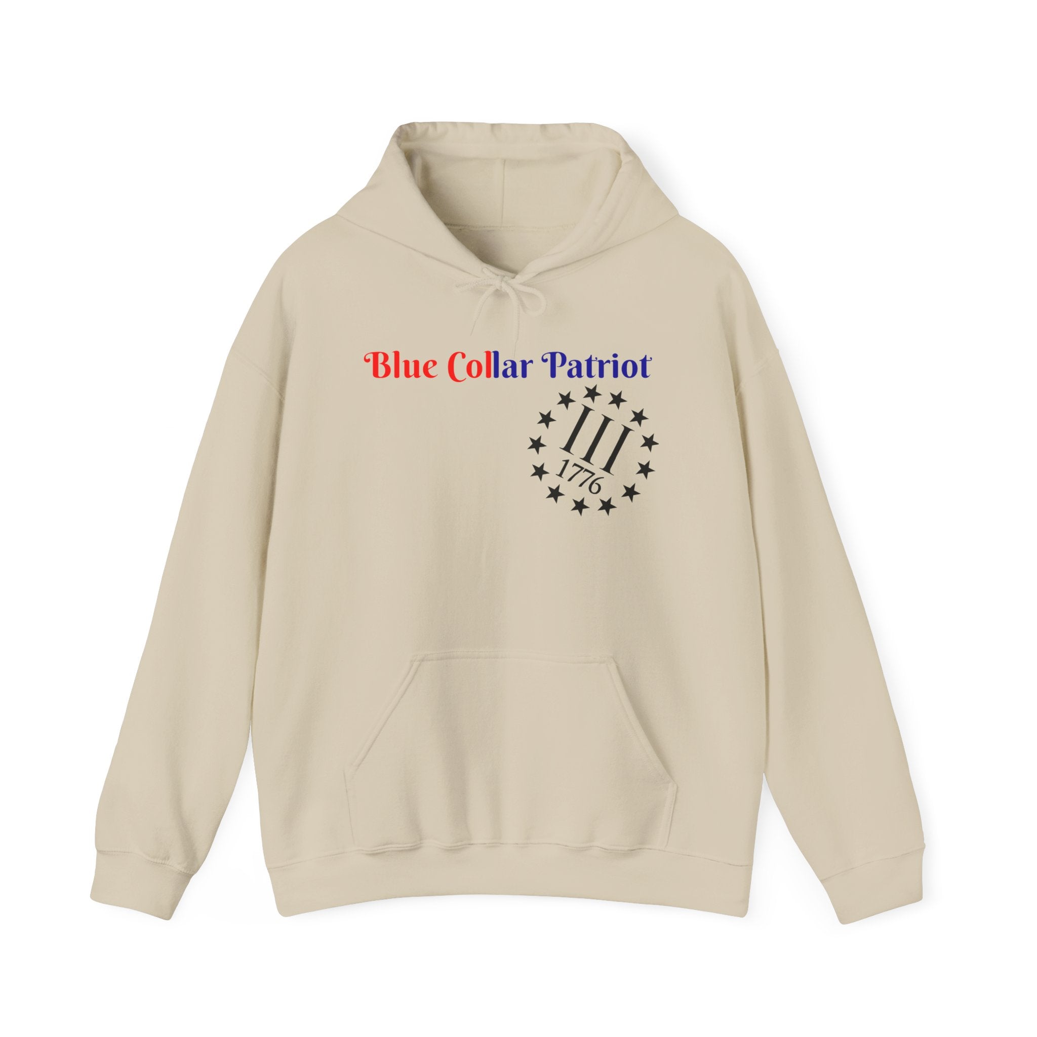 Blue Collar patriot hoodie