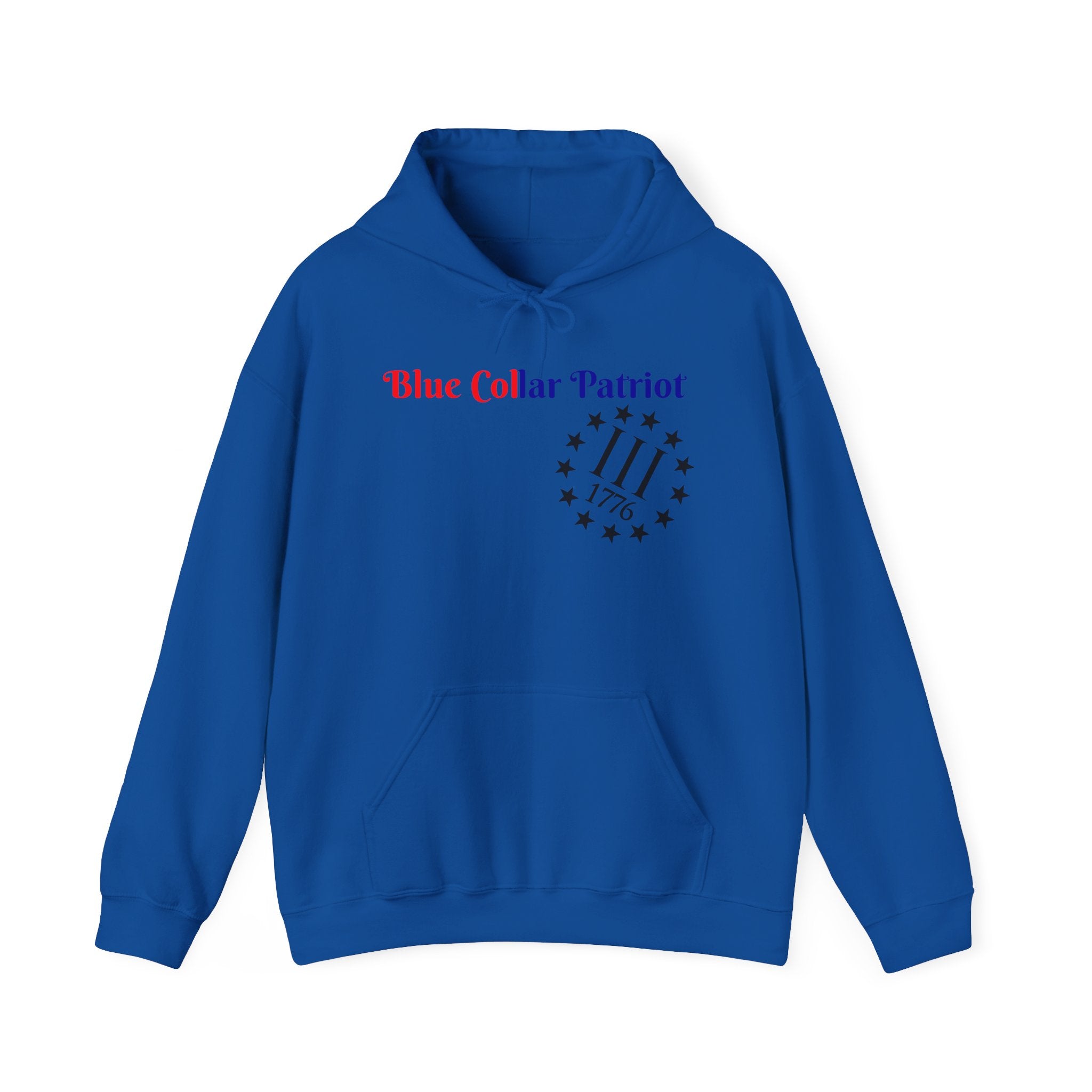 Blue Collar patriot hoodie