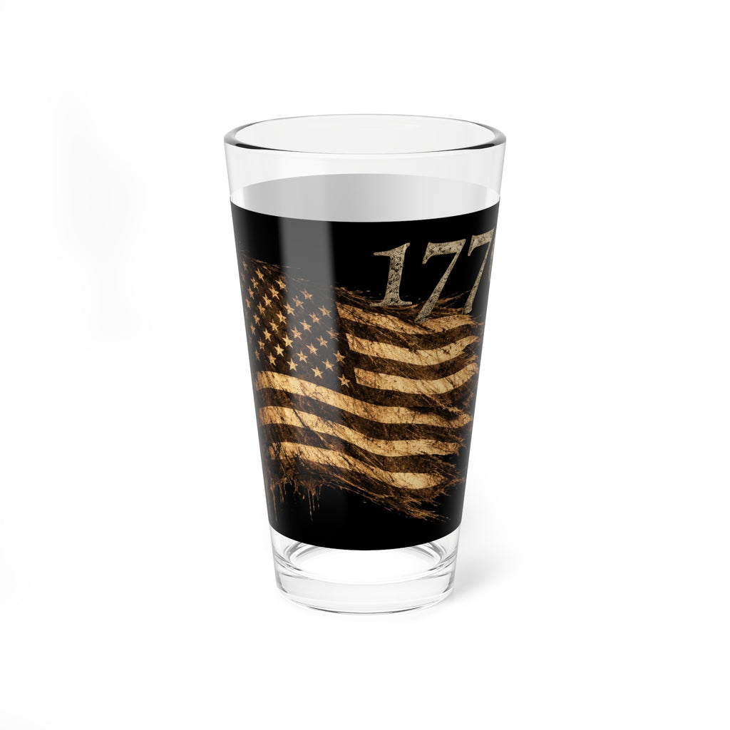 z-#2 Independence Flag 1776 Pint Glass, 16oz Collection