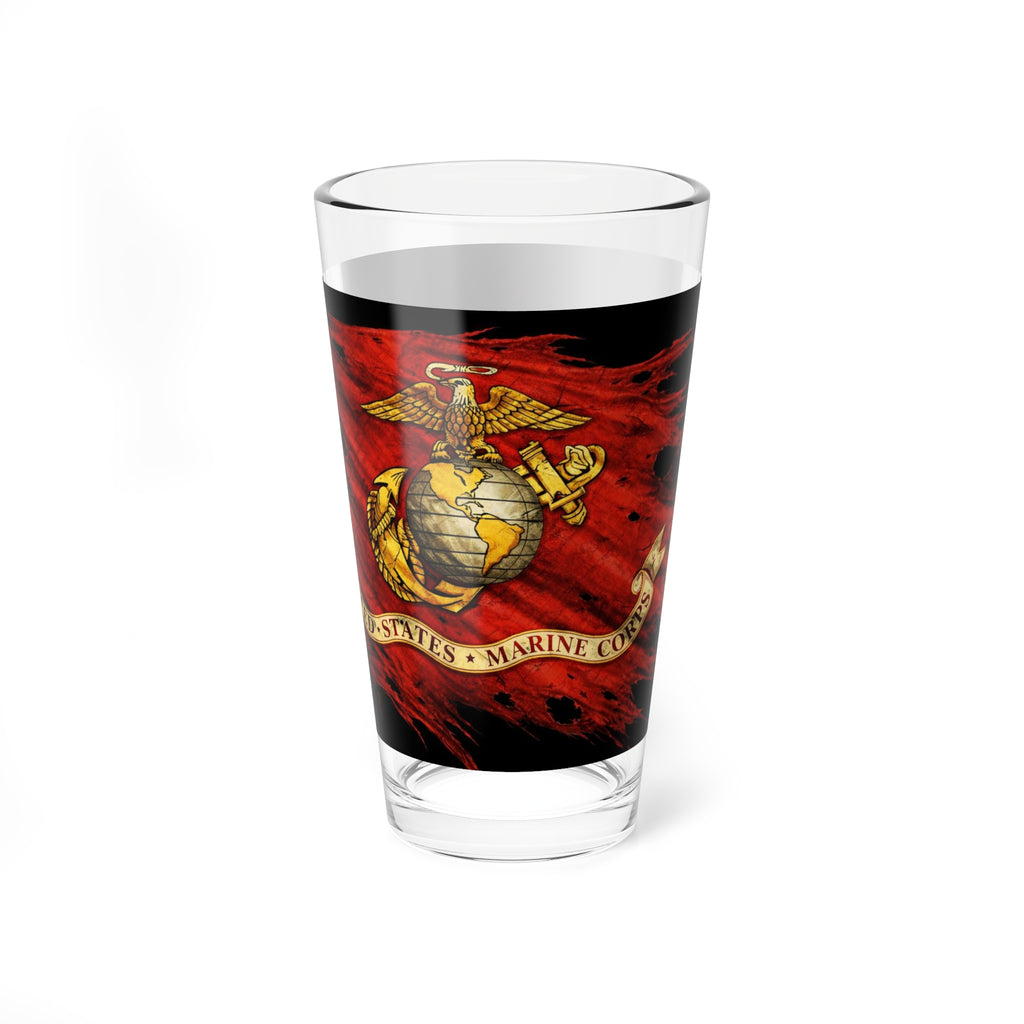z--USMC Flag Pint Glass, 16oz Collection