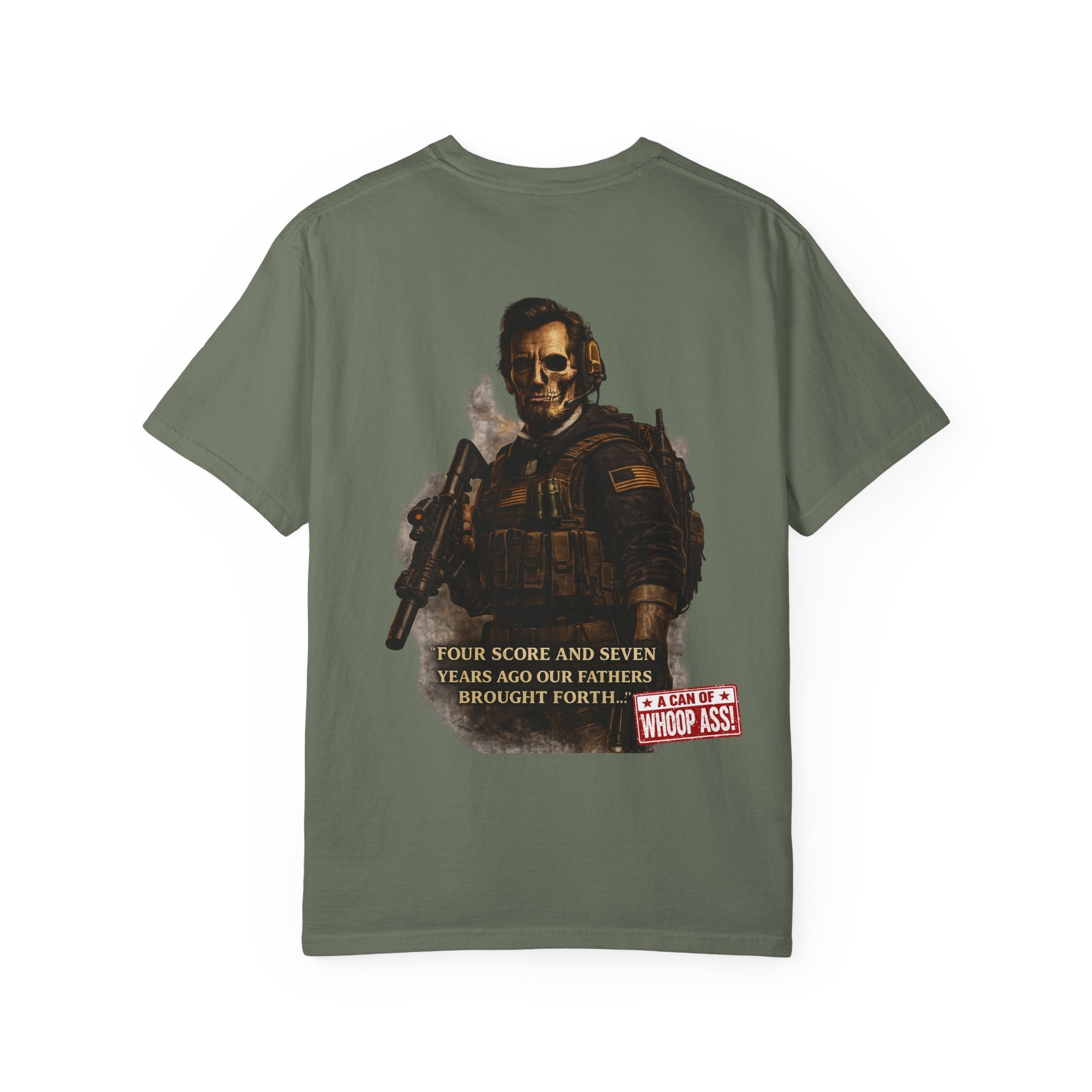 Honest Abe's Can of whoop Ass Tee