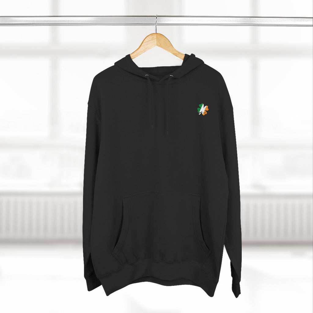 Black OPS Leprechaun Three-Panel Fleece Hoodie