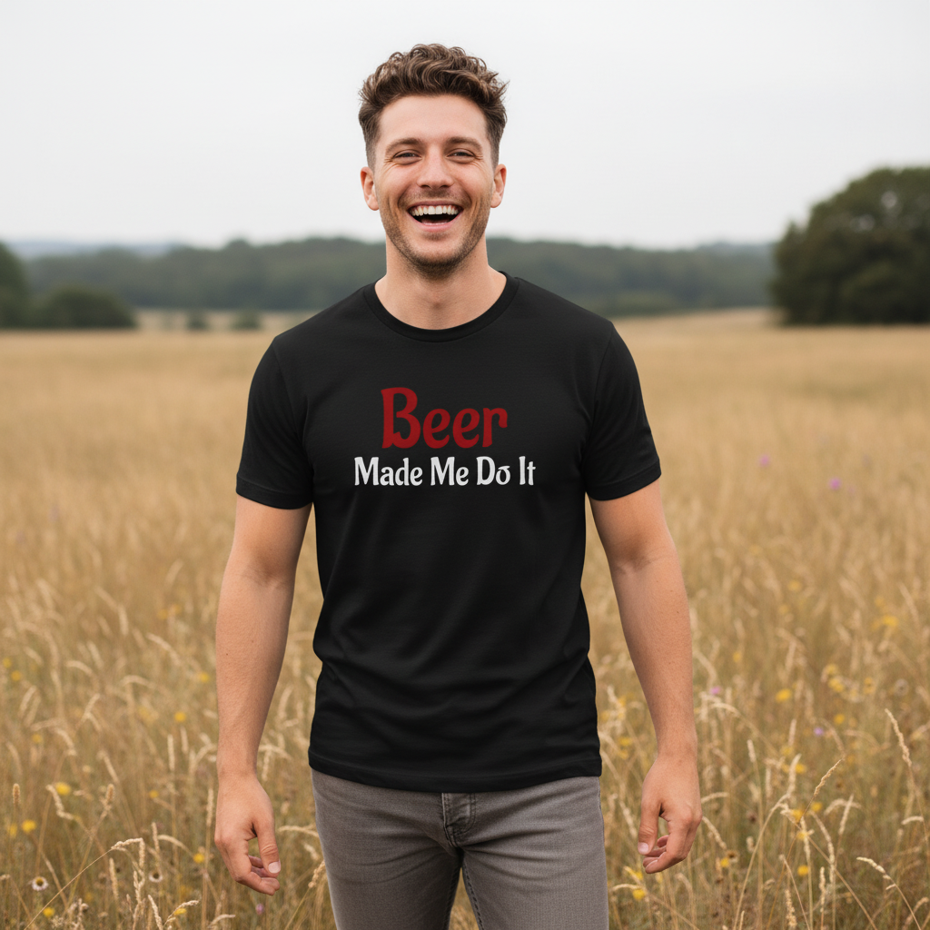 Beer Made Me Do It T-shirt