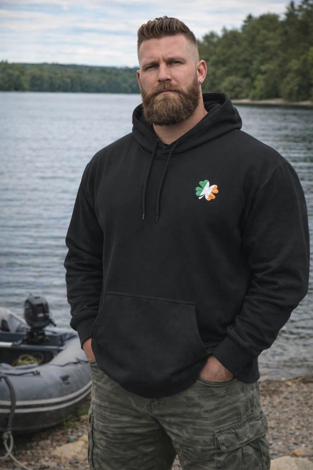 Black ops Leprechaun Three-Panel Fleece Hoodie