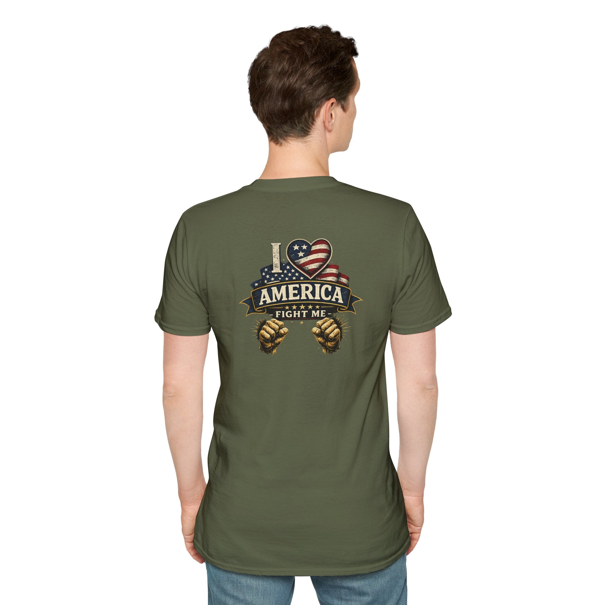 I love America Fight me T-Shirt