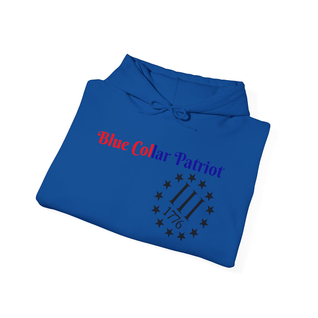 Blue Collar patriot hoodie