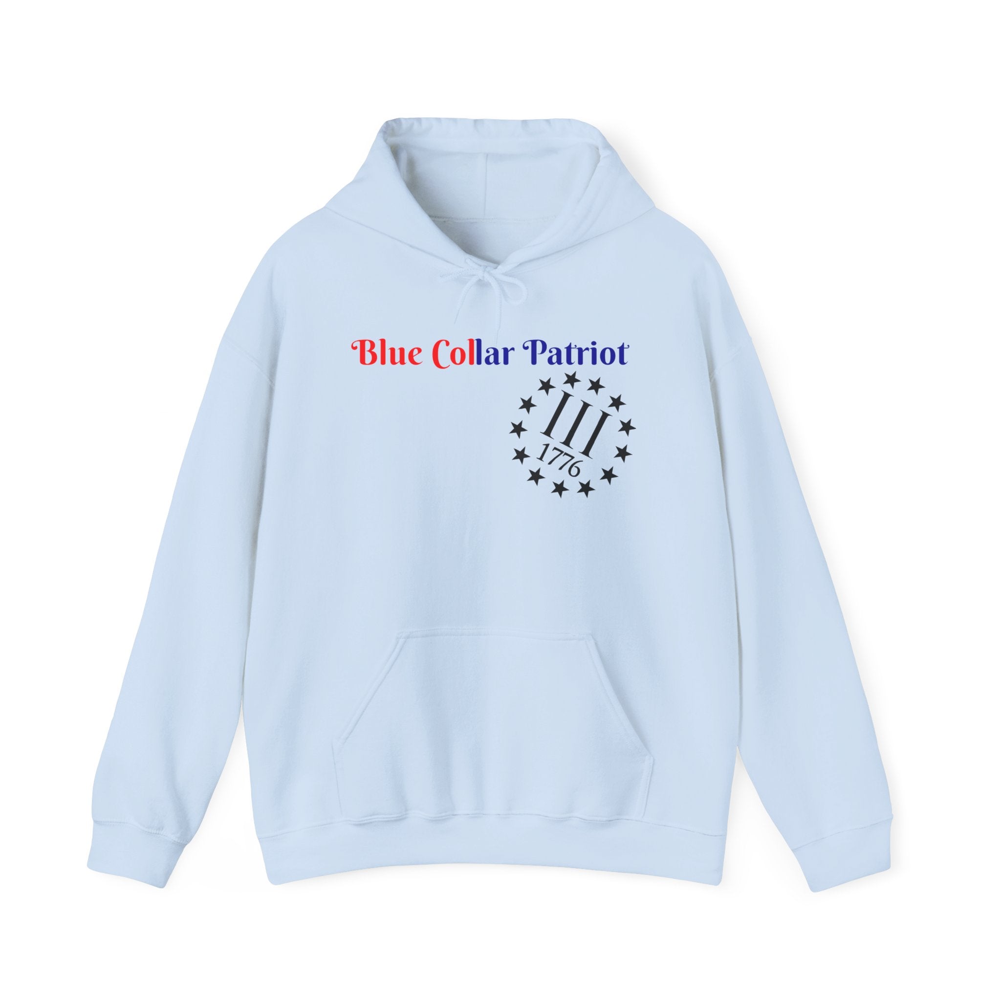 Blue Collar patriot hoodie