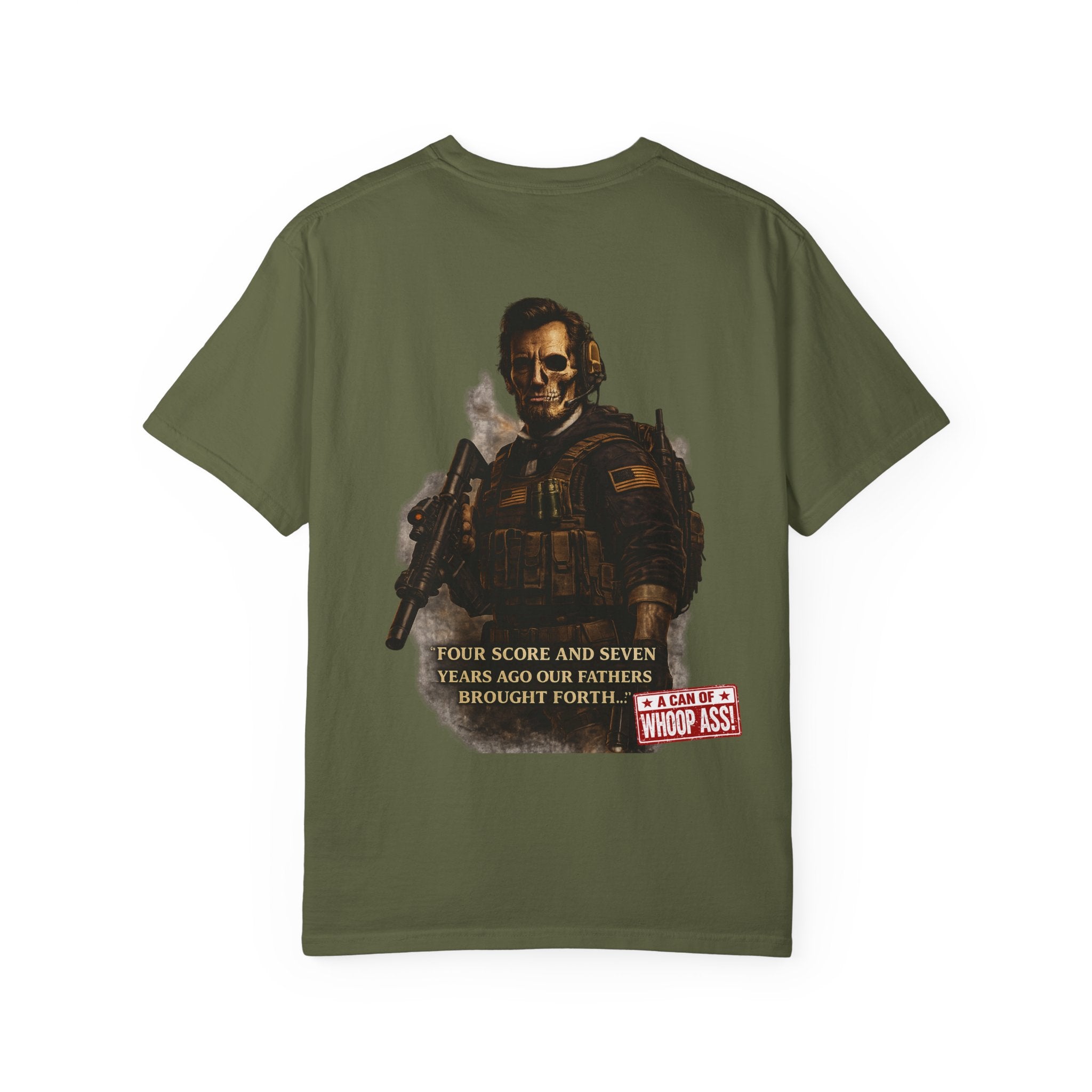 Honest Abe's Can of whoop Ass Tee