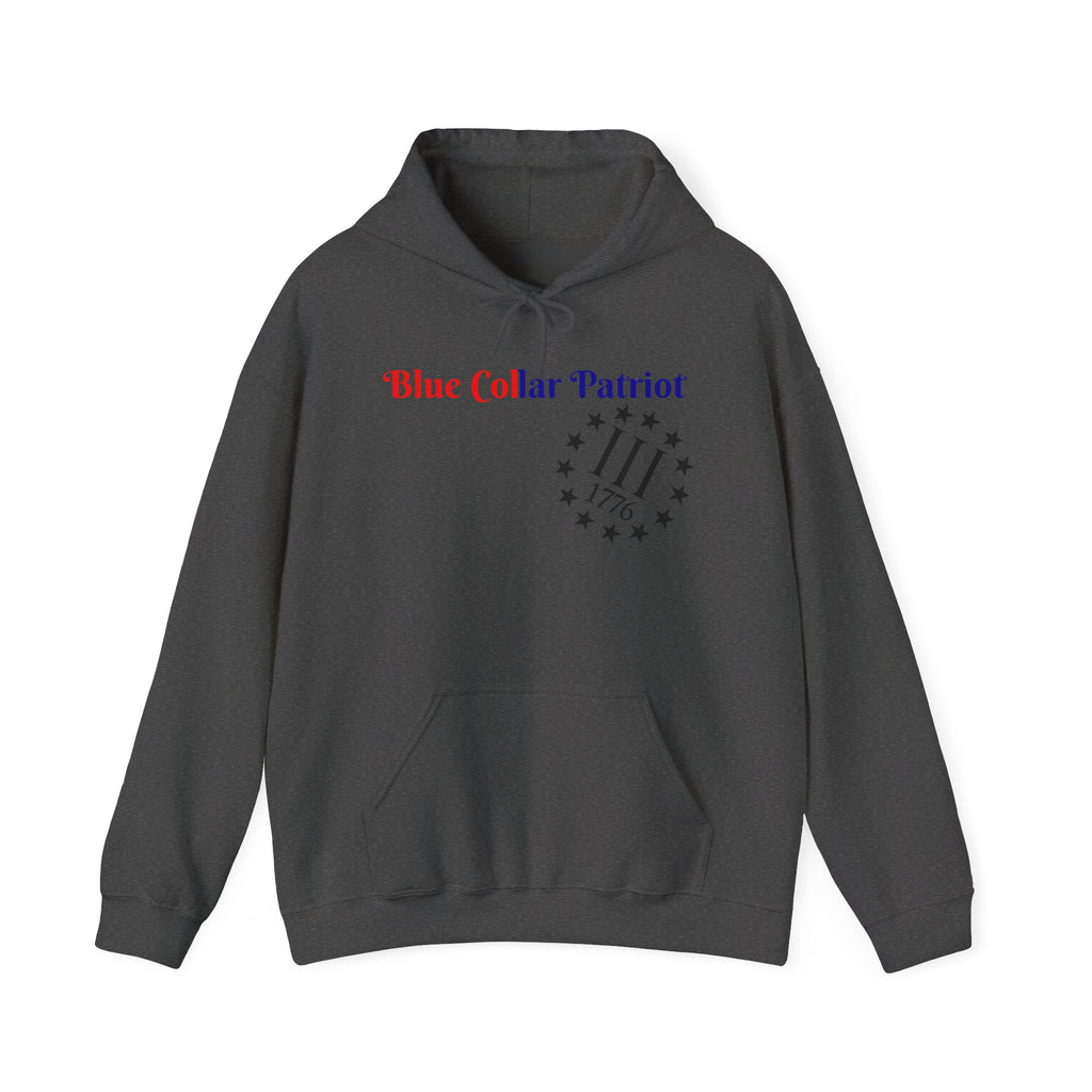 Blue Collar patriot hoodie