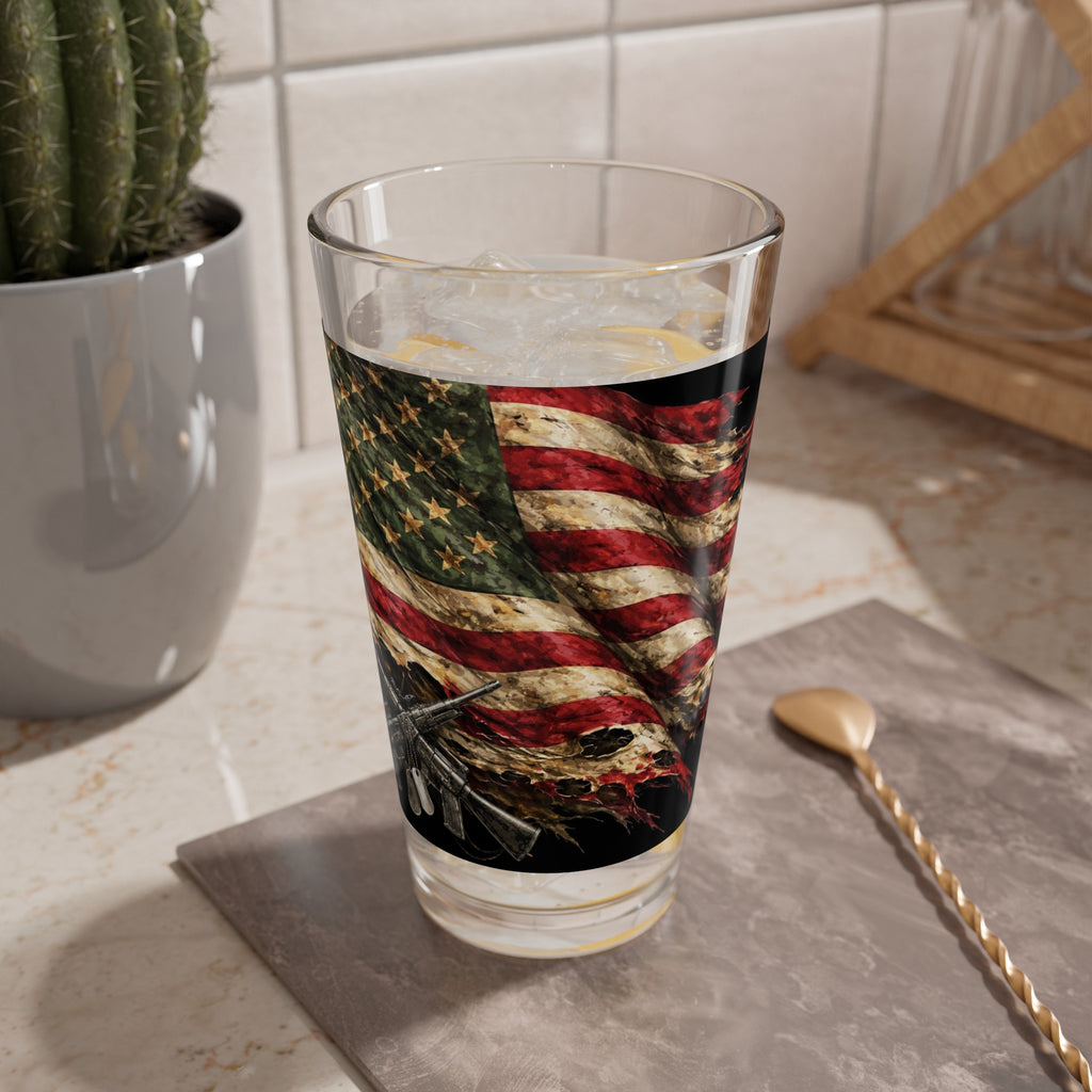 z-US ARMY Flag Pint Glass, 16oz Collection