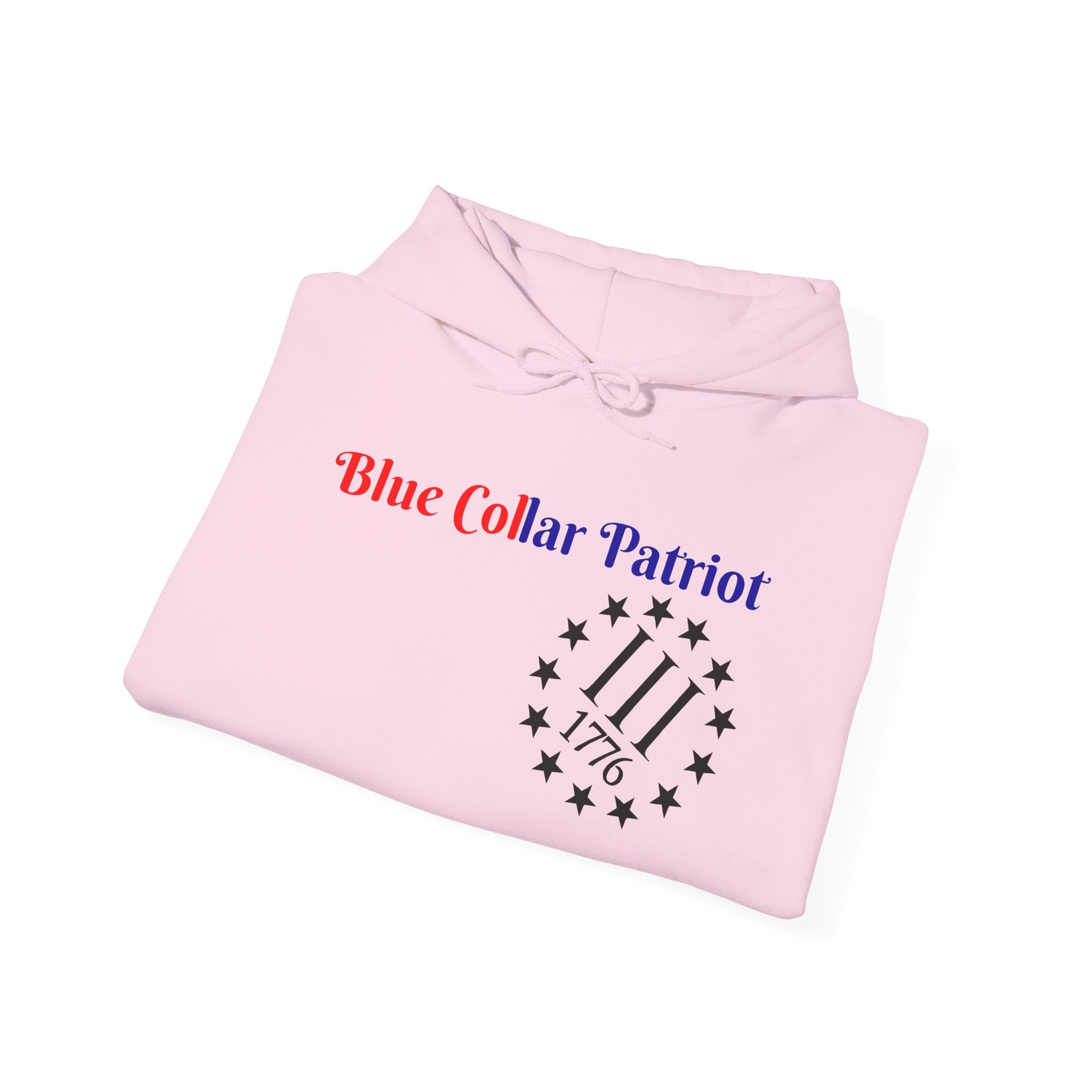 Blue Collar patriot hoodie