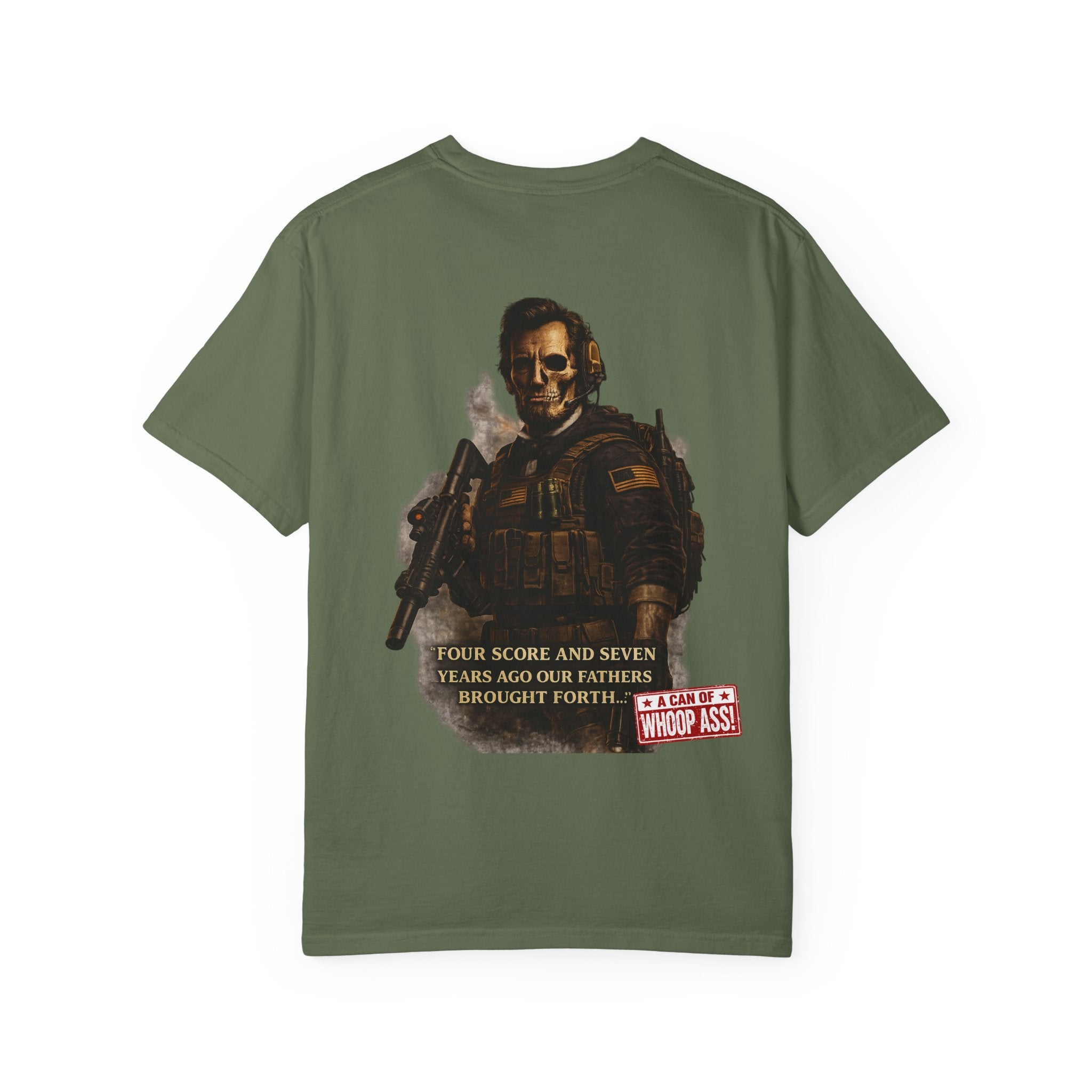 Honest Abe's Can of whoop Ass Tee