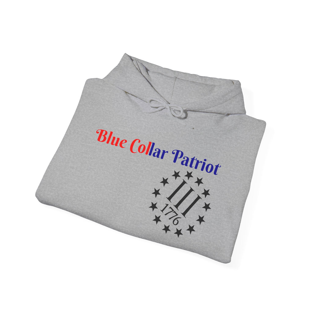 Blue Collar patriot hoodie