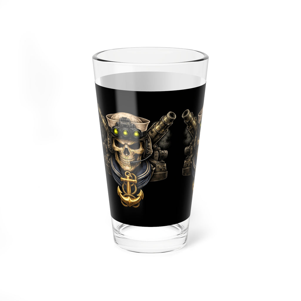 z-*US NAVY Skull Pint Mixing Glass, 16oz Collection