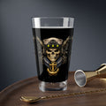 z-*US NAVY Skull Pint Mixing Glass, 16oz Collection