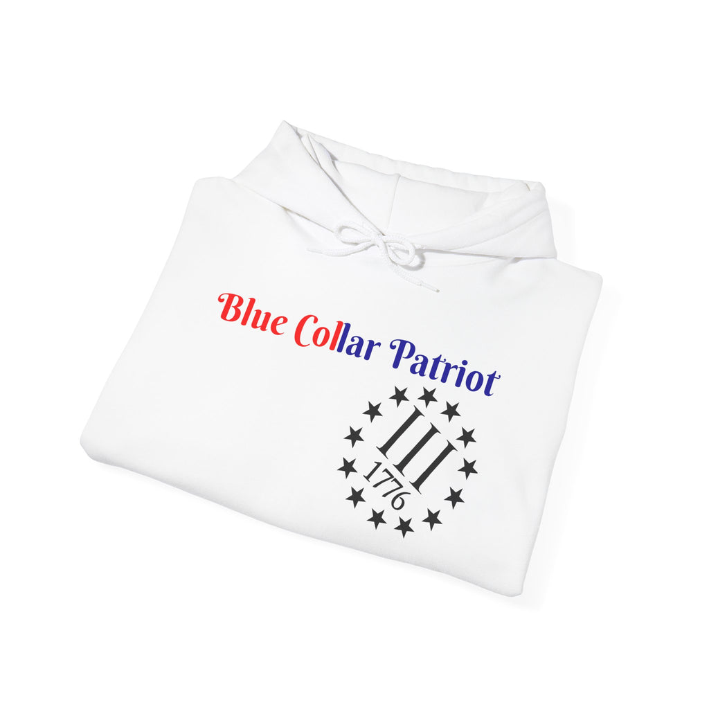 Blue Collar patriot hoodie